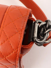 2014 Boy Chanel Chain Shoulder Bag, Orange