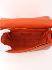 2014年頃製　ボーイシャネルチェーンショルダーバッグ　オレンジ