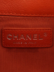 2014 Boy Chanel Chain Shoulder Bag, Orange