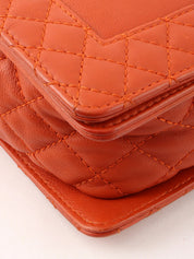 2014年頃製　ボーイシャネルチェーンショルダーバッグ　オレンジ