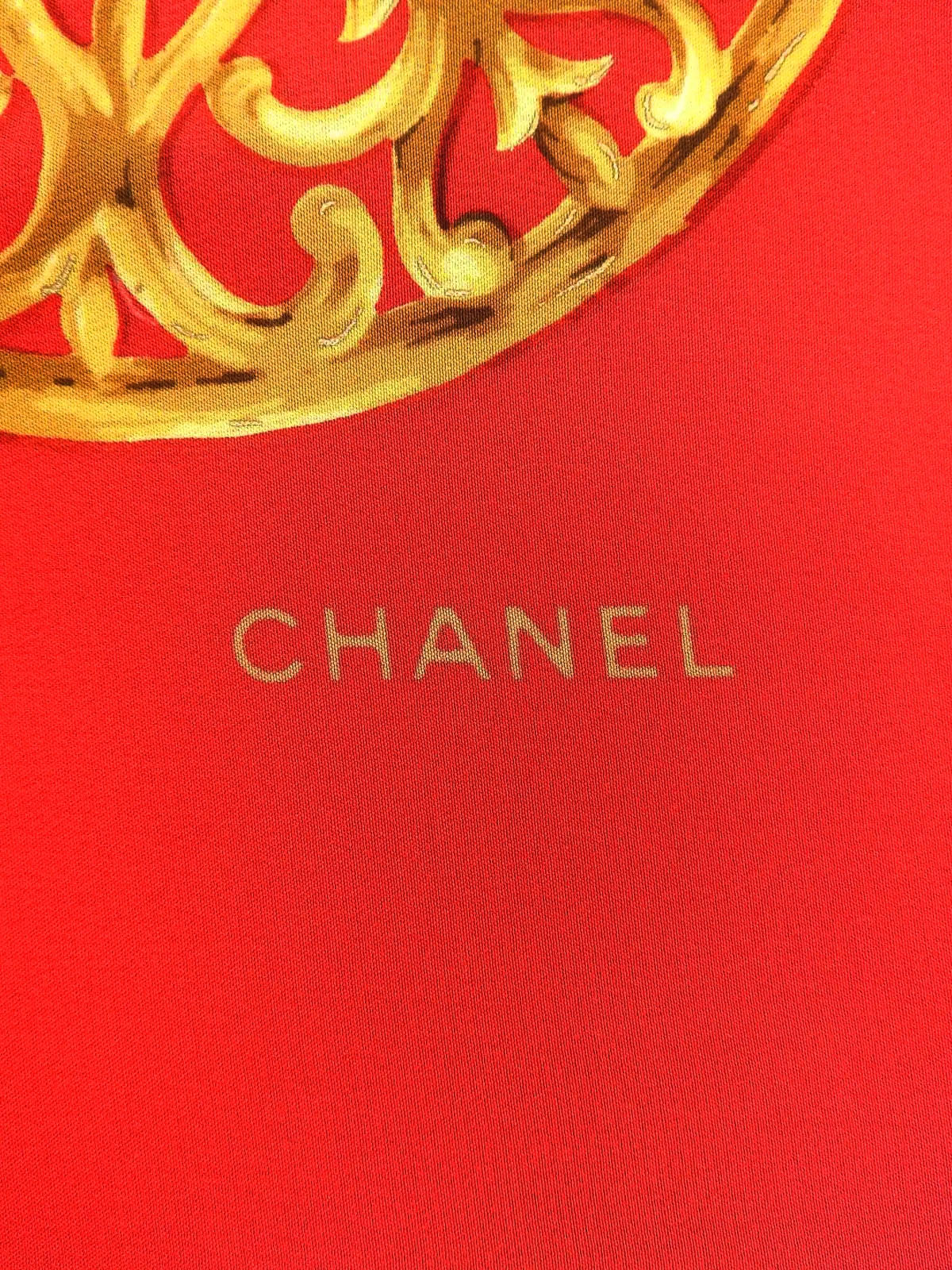 グリポワジュエリーパターンスカーフ レッド/マルチ