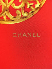 グリポワジュエリーパターンスカーフ レッド/マルチ