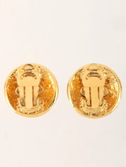 1994年製　ラウンドCCマークイヤリング　ゴールド