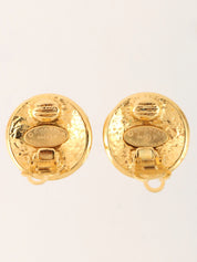 1994年製　ラウンドCCマークイヤリング　ゴールド