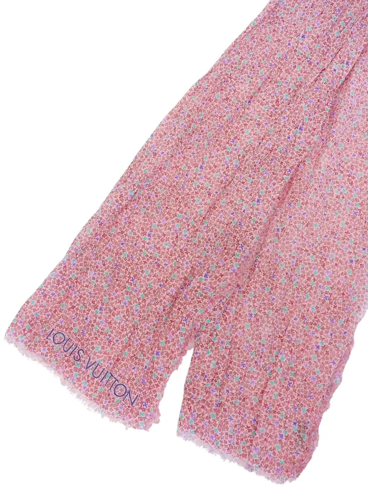 粉色/多色字母图案披肩