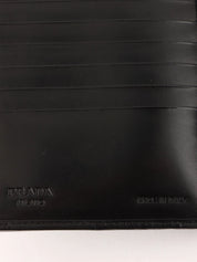 Heart Motif Logo Plate Wallet Black