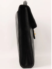 1997年頃製 キャビアスキンCCターンロックブリーフケース ブラック