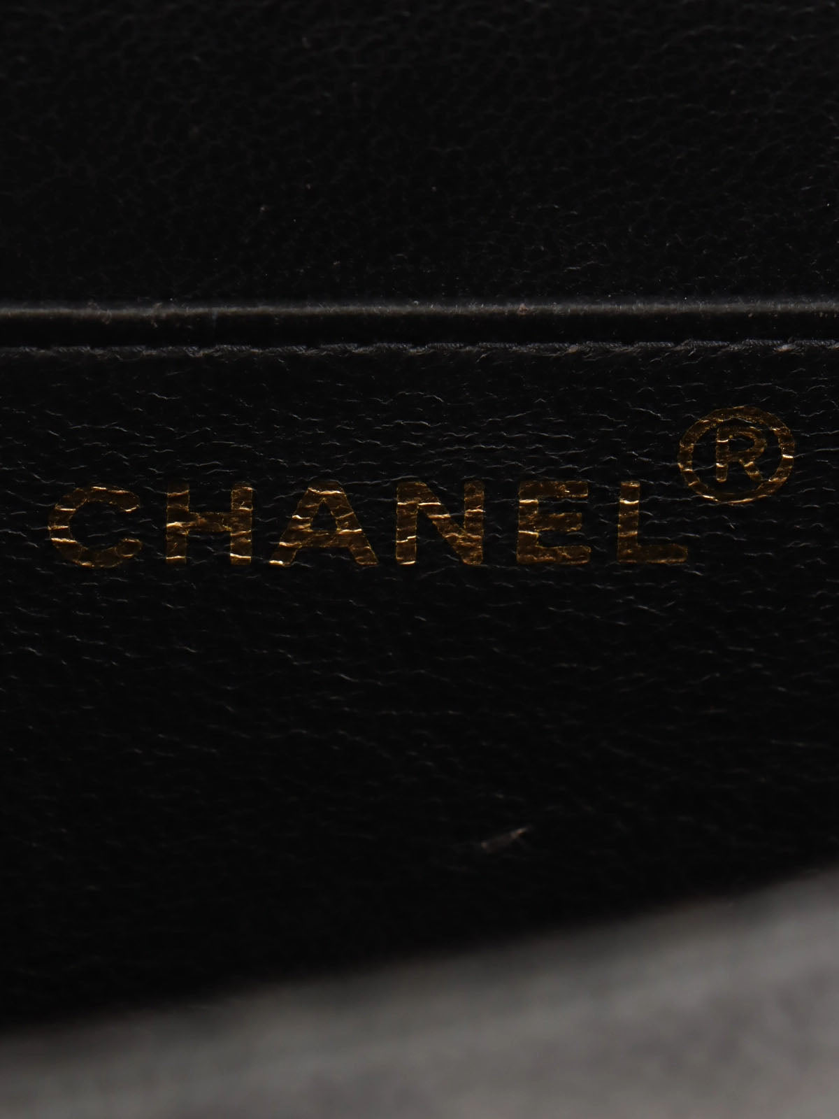 1997 Caviar Skin CC Turnlock Briefcase, Black