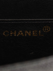 1997 Caviar Skin CC Turnlock Briefcase, Black