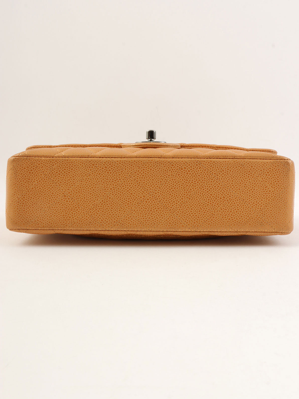 2010年頃製 クラシックフラップチェーンバッグ25cm メタリックオレンジ