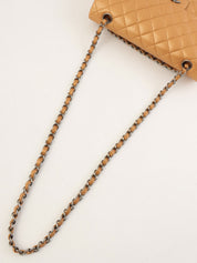 2010年頃製 クラシックフラップチェーンバッグ25cm メタリックオレンジ