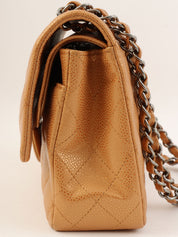 2010年頃製 クラシックフラップチェーンバッグ25cm メタリックオレンジ