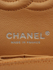 2010年頃製 クラシックフラップチェーンバッグ25cm メタリックオレンジ