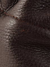 Brown Intrecciato Drawstring Handbag