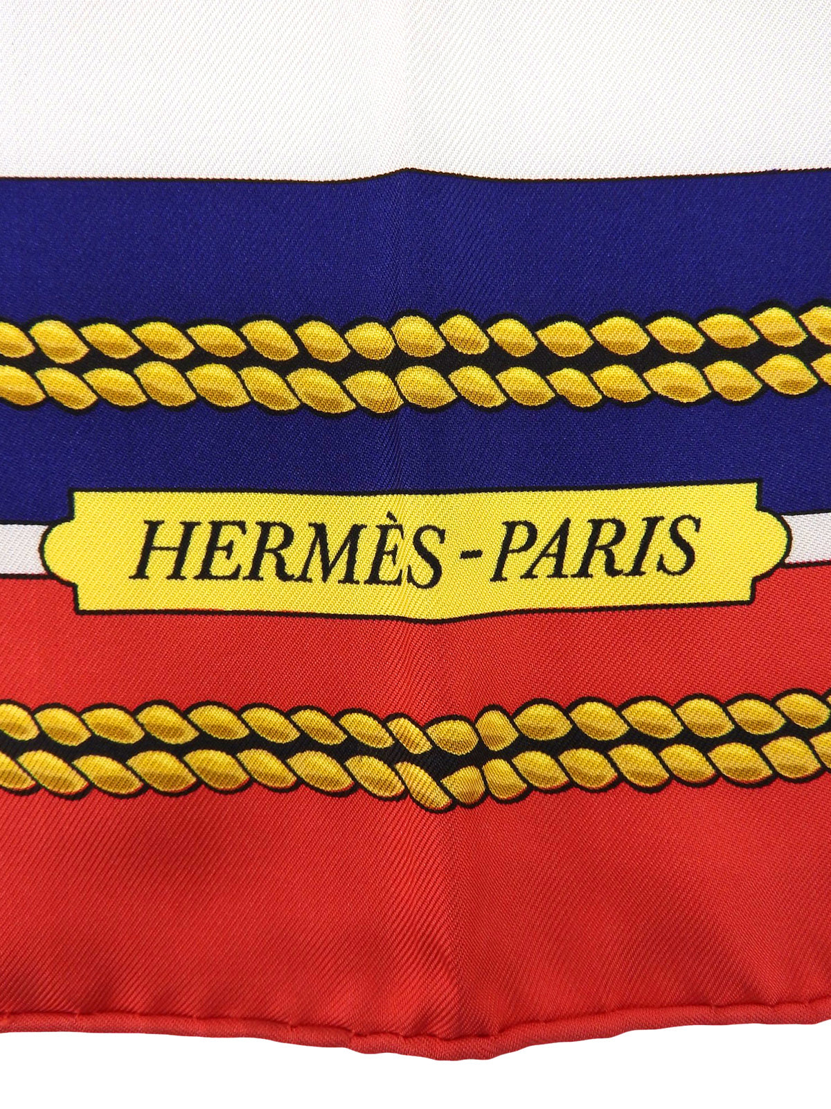 Carré 90 CHATEAUX D'ARRIERE 图案围巾 红色/多色