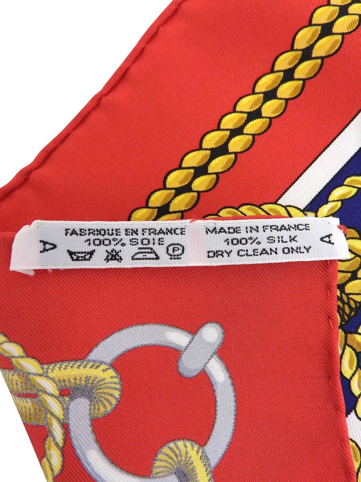 Carré 90 CHATEAUX D'ARRIERE 图案围巾 红色/多色