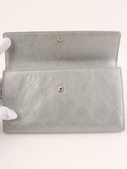 2011年頃製　CCマークプレートロングウォレット　シルバー