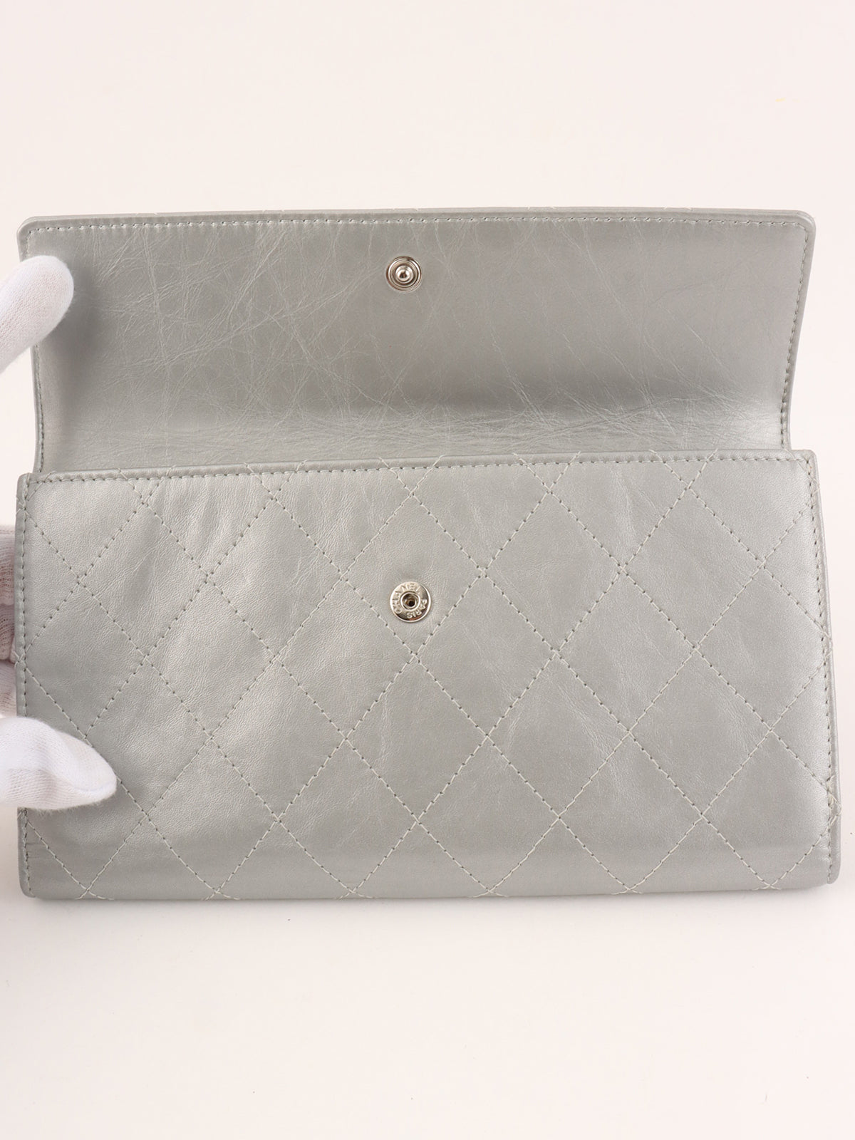 2011年頃製 CCマークプレートロングウォレット シルバー