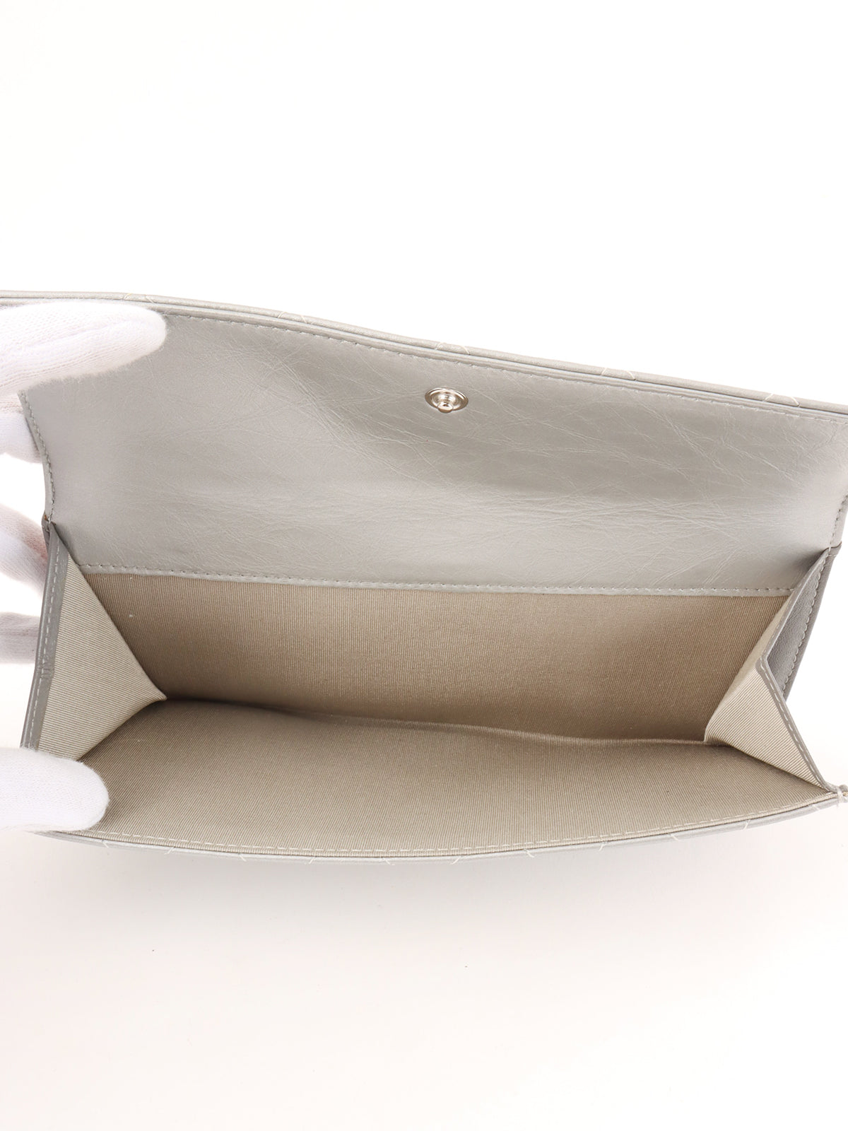 2011年頃製 CCマークプレートロングウォレット シルバー