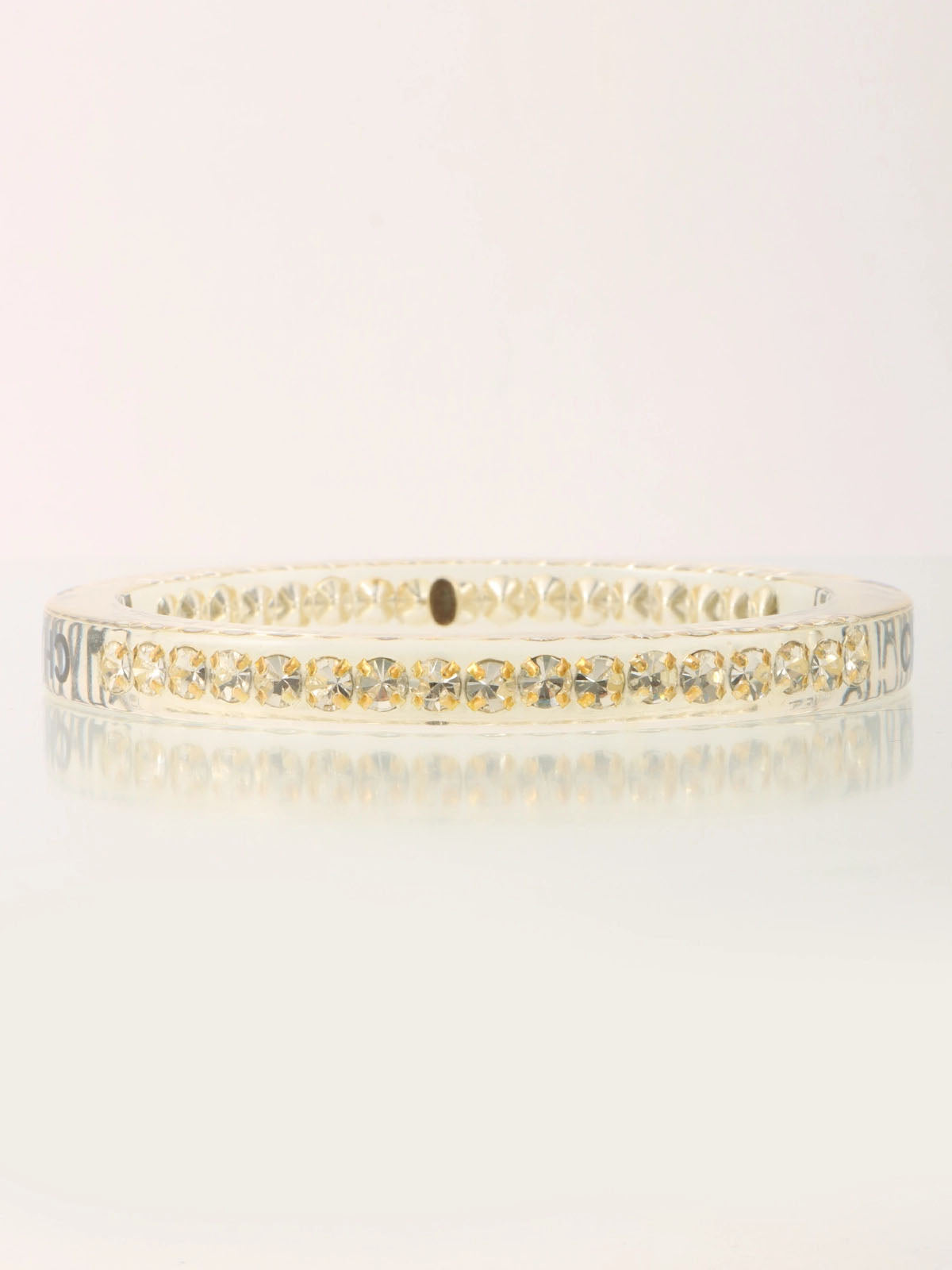 2005年製 ラインストーンロゴバングル クリア