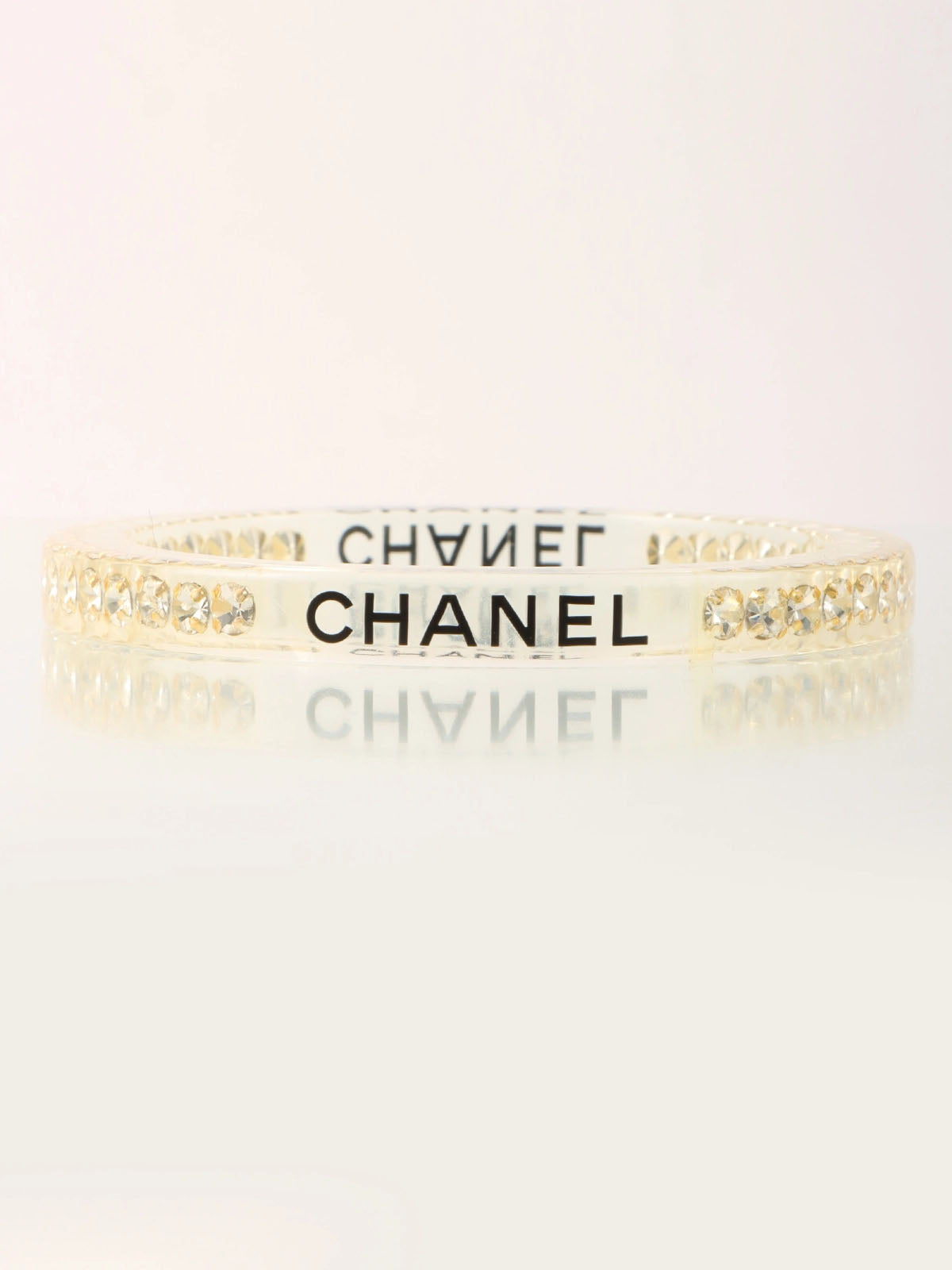2005年製　ラインストーンロゴバングル　クリア