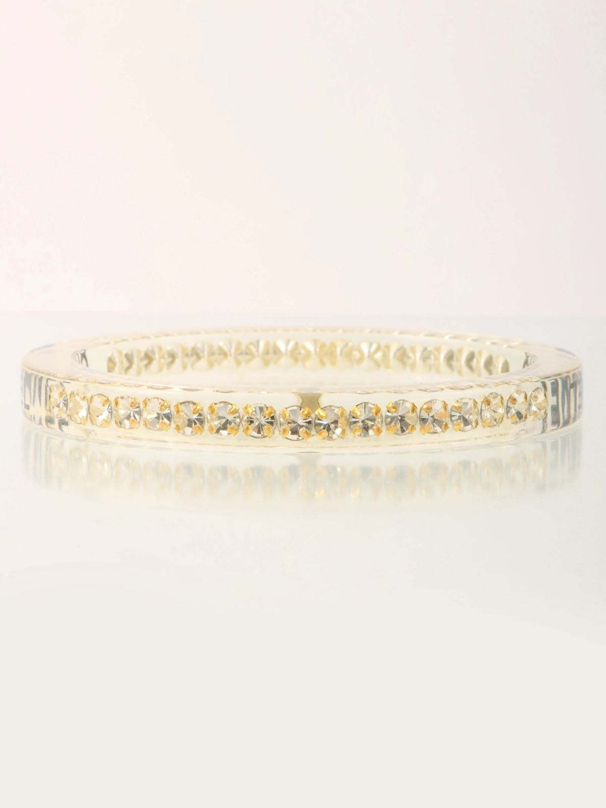 2005年製　ラインストーンロゴバングル　クリア