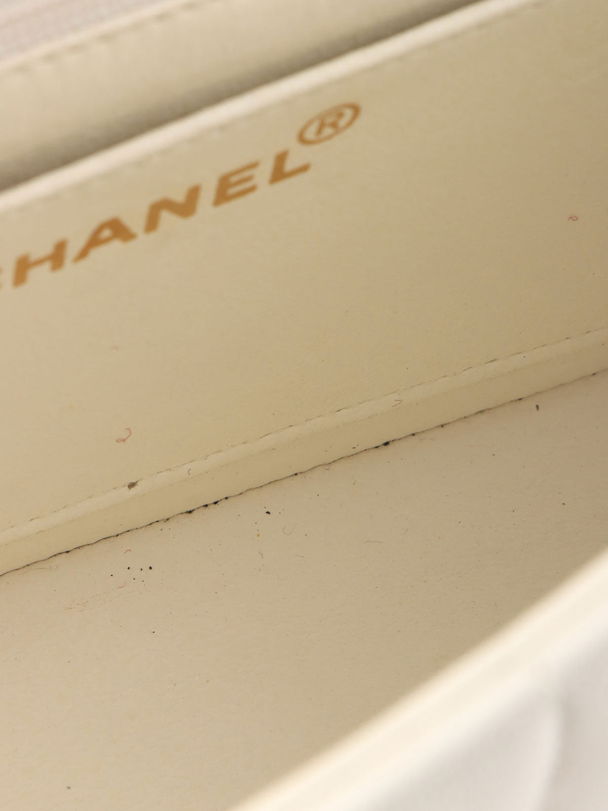 Mademoiselle Stitch Bicolor CC Turnlock Chain Shoulder Bag, White/Black, circa 1992