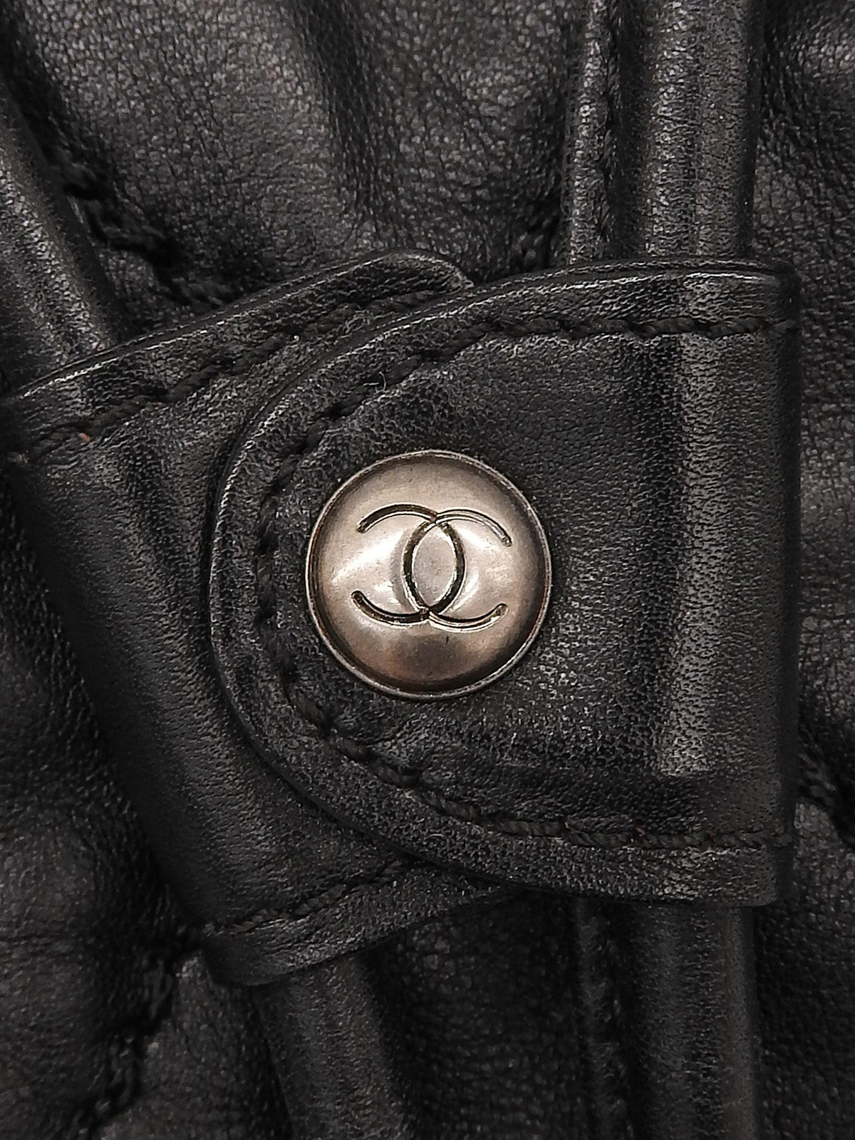 2007年頃製 ワイルドステッチCCマーク巾着ショルダーバッグ ブラック