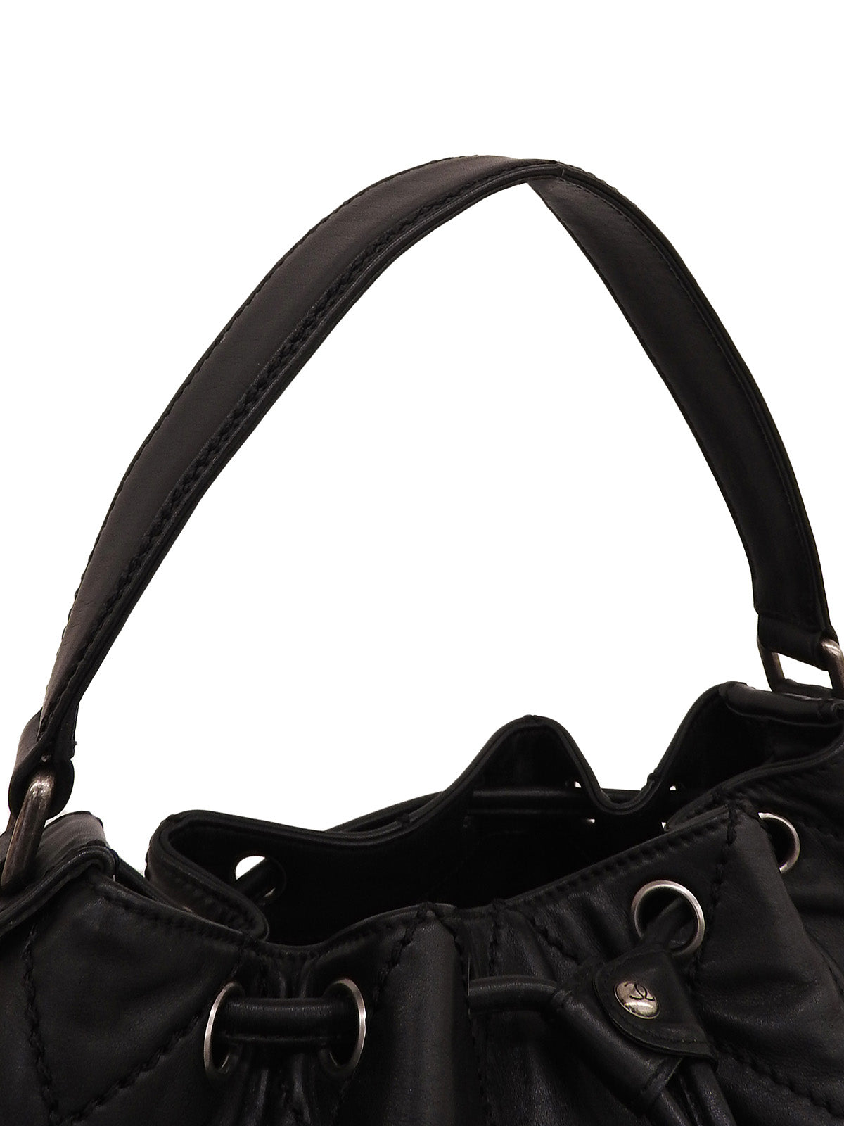 2007年頃製 ワイルドステッチCCマーク巾着ショルダーバッグ ブラック