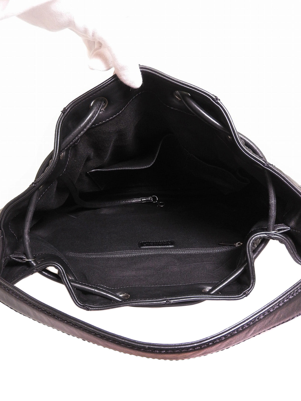 2007年頃製 ワイルドステッチCCマーク巾着ショルダーバッグ ブラック