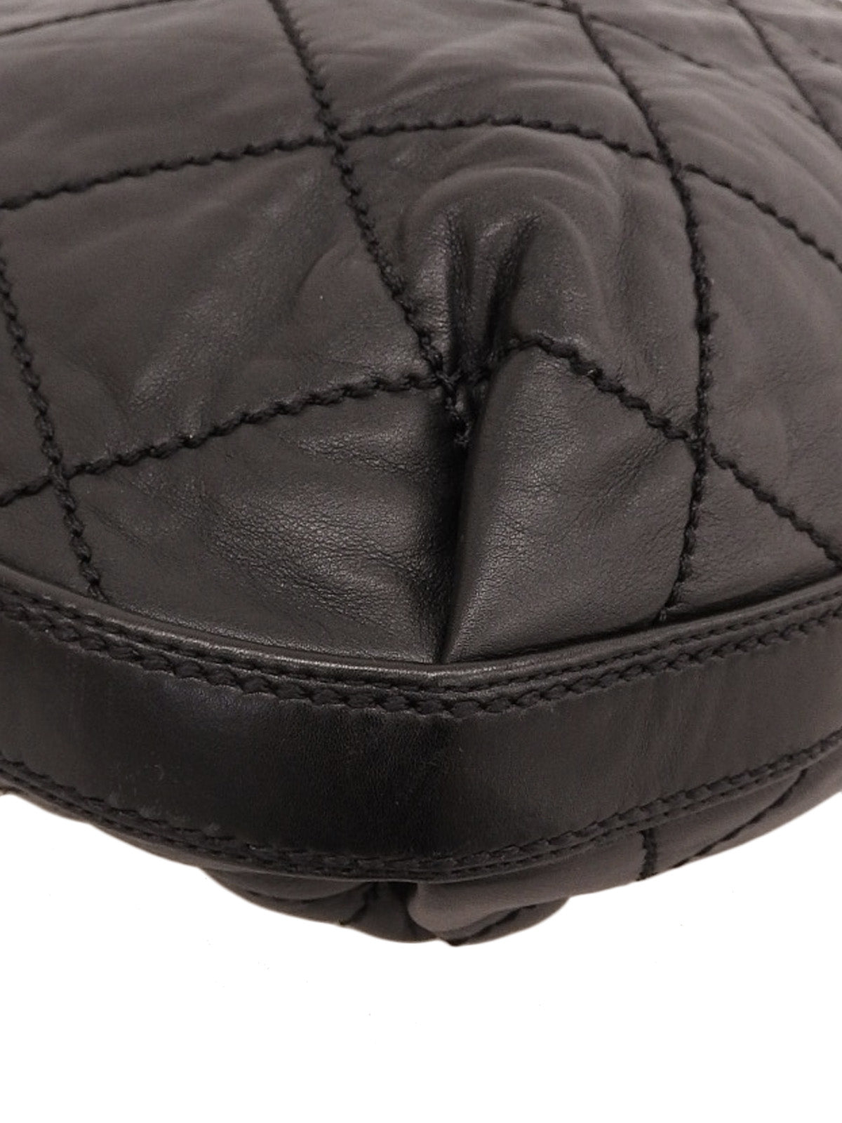 2007年頃製 ワイルドステッチCCマーク巾着ショルダーバッグ ブラック