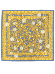 チェーンベルトパターンGGマークスカーフ イエロー/ブルー