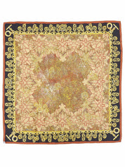 ジュエリーデザインパターンスカーフ ブラウン/マルチ