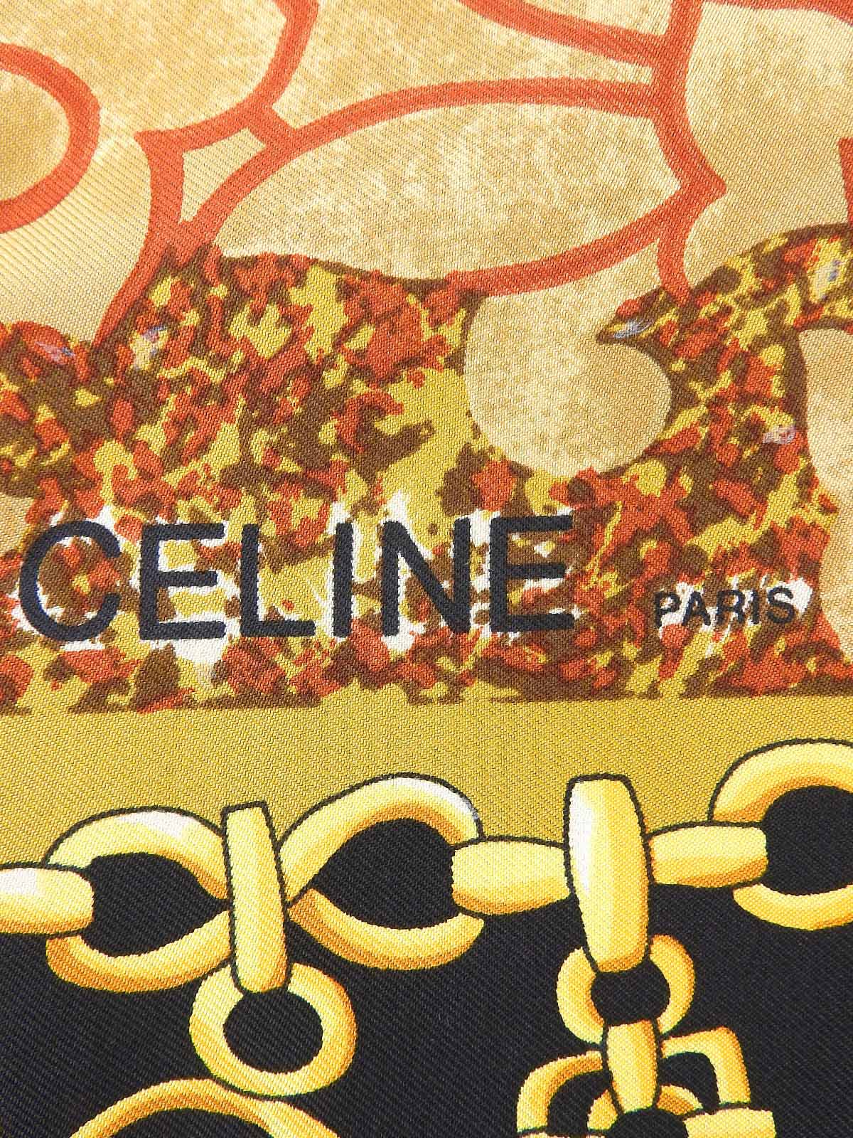 ジュエリーデザインパターンスカーフ ブラウン/マルチ