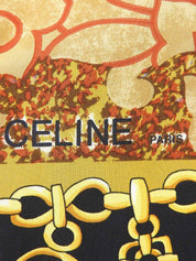 ジュエリーデザインパターンスカーフ ブラウン/マルチ