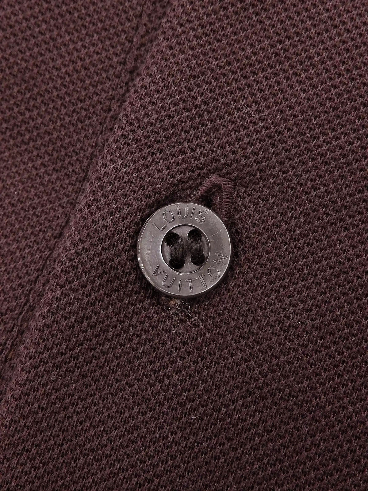 ロゴ刺繍ハーフスリーブポロシャツ　ブラウン