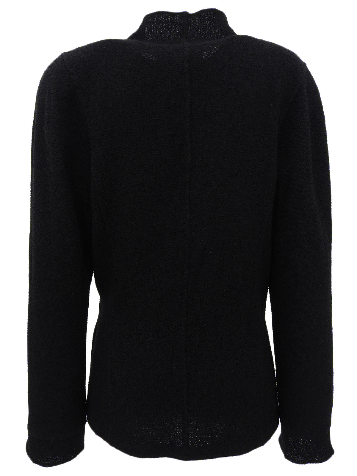 CCマーク刺繍ガウンジャケット ブラック