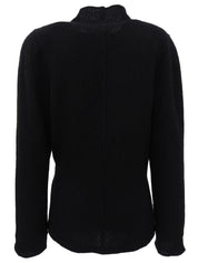 CCマーク刺繍ガウンジャケット ブラック