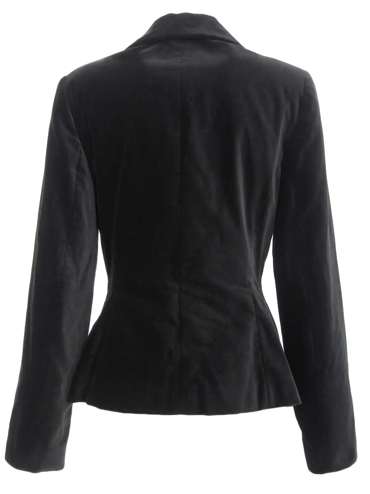 ベロアジャケット　ブラック