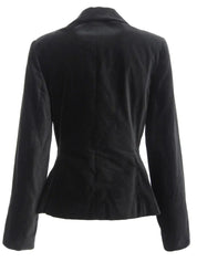 ベロアジャケット　ブラック