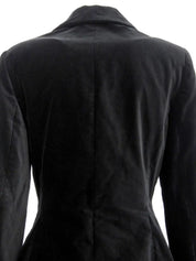 ベロアジャケット　ブラック