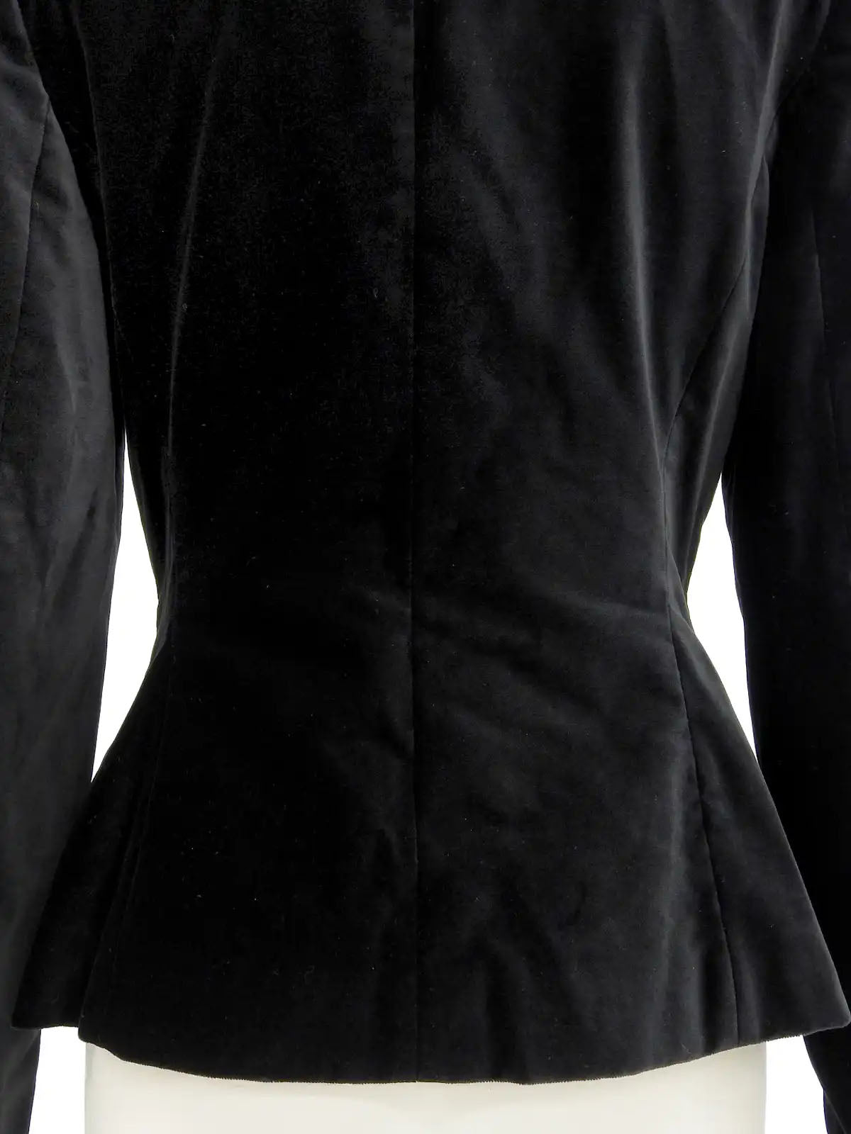 ベロアジャケット　ブラック