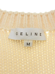 Cashmere logo belt knit dress in ivory