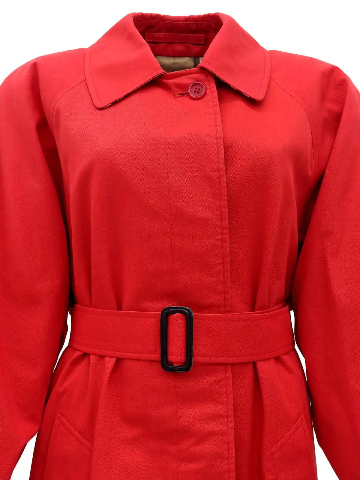 Red Balenciaga Coat