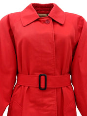 Red Balenciaga Coat
