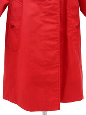 ステンカラーコート レッド