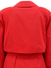 Red Balenciaga Coat