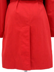 Red Balenciaga Coat