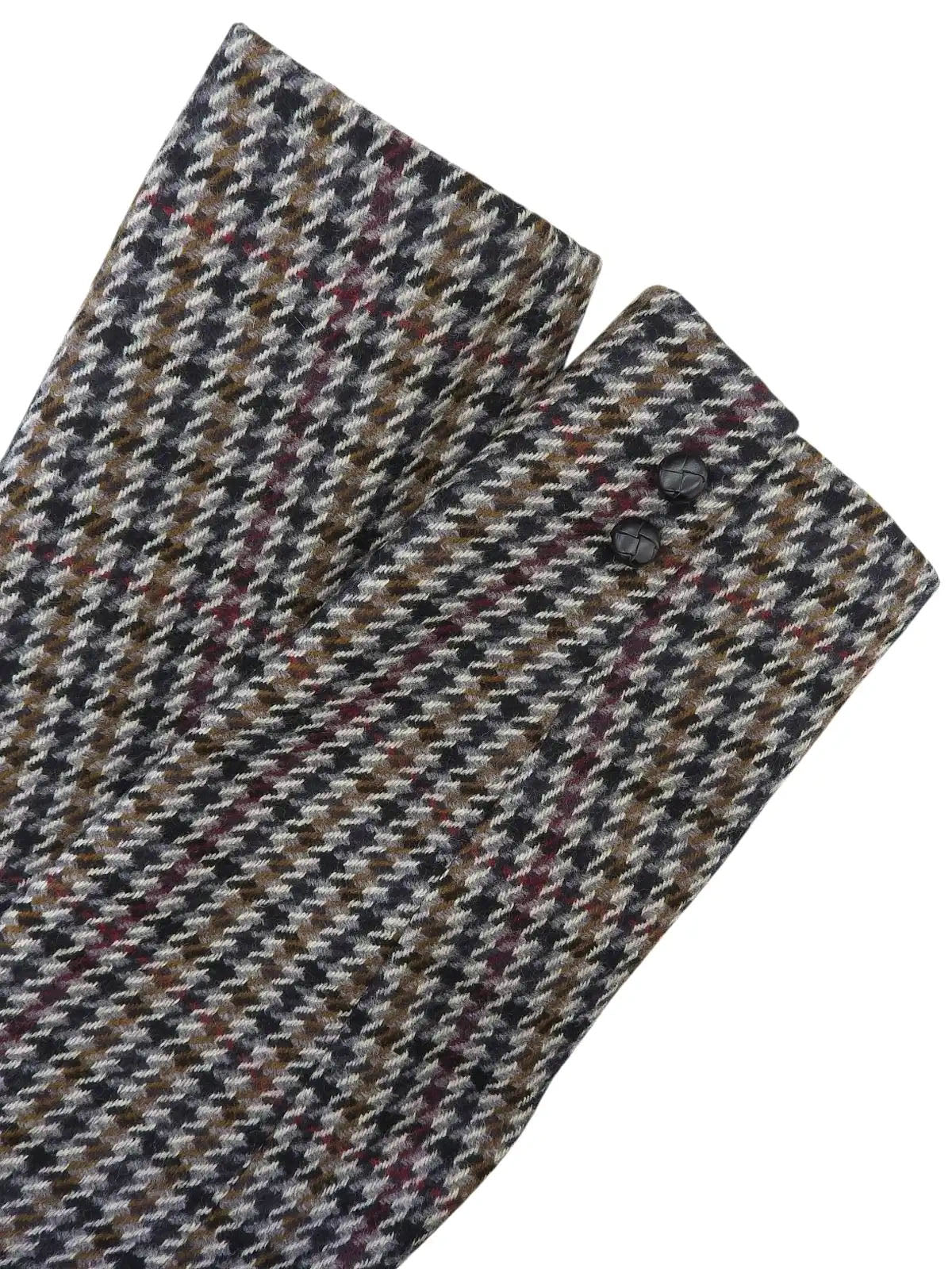 ハウンドトゥースパターンセットアップ　グレー／マルチ