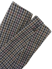 ハウンドトゥースパターンセットアップ　グレー／マルチ